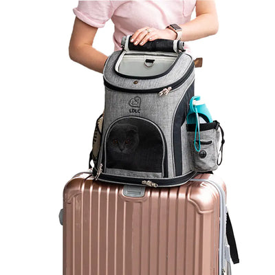 Breathable Pet Backpack for Cats and Dogs