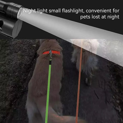 Dual Pet Leash (Retractable Reflective Lead w/360 Swivel)