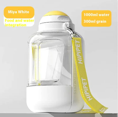 2-in-1 Pet Food & Water Bottle