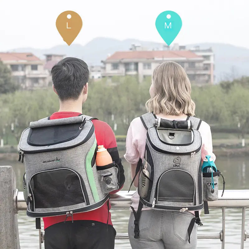 Breathable Pet Backpack for Cats and Dogs