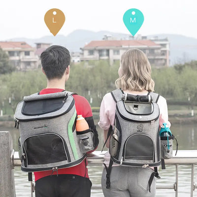 Breathable Pet Backpack for Cats and Dogs